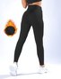 Damen Unifarben Lässig Winter Knöchelhose Leggings