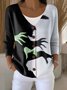 Damen Halloween Langarm Bequem Lässig Print Strickjacke