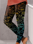 Damen Halloween Lässig Alle Jahreszeiten Lang Leggings
