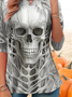 Lässig Halloween Rundhals Langarm T-Shirt