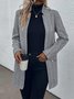 Damen Winter Oberbekleidung Retro Gestreift Langarm Jacke