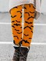 Damen Halloween Retro Alle Jahreszeiten Lang Leggings