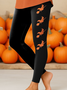 Damen Halloween Lässig Alle Jahreszeiten Lang Leggings