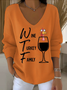 Damen Baumwolle Tier Langarm Bequem Lässig Pullover