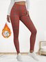 Damen Geometrisch Lässig Winter Lang Leggings