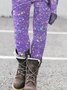 Damen Halloween Retro Alle Jahreszeiten Lang Leggings