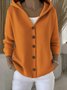 Damen Baumwolle Geblümt Langarm Bequem Lässig Strickjacke
