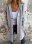 Damen Frühling/Herbst Oberbekleidung Retro Nahtverarbeitung Unifarben Langarm Stehkragen Jacke