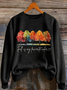 Lässig Rundhals Textbriefe Sweatshirt Print