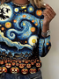 Retro Halloween Rundhals Langarm T-Shirt