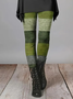 Damen Gestreift Lässig Alle Jahreszeiten Print Lang Leggings