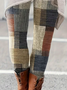 Damen Abstrakt Lässig Alle Jahreszeiten Print Lang Leggings
