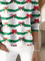 Damen Nachahmung Kaschmir Weihnachten Langarm Bequem Retro Pullover