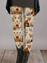 Damen Geblümt Lässig Alle Jahreszeiten Print Lang Leggings