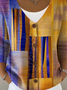 Damen Gestrickt Geometrisch Langarm Bequem Retro Strickjacke