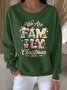 Lässig Rundhals Textbriefe Sweatshirt