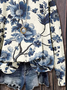 Lässig Rundhals Geblümt Sweatshirt Print