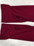 Retro Unifarben Rundhals Langarm T-Shirt