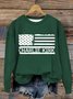 Lässig Rundhals Textbriefe Sweatshirt
