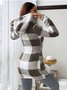 Damen Frühling/Herbst Oberbekleidung Lässig Geometrisch Langarm Kapuze Jacke