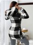 Damen Frühling/Herbst Oberbekleidung Lässig Geometrisch Langarm Kapuze Jacke