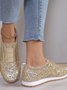 Lässig Unifarben Atmungsaktiv Slip On Flach Flache Schuhe Nahtverarbeitung