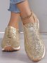 Lässig Unifarben Atmungsaktiv Slip On Flach Flache Schuhe Nahtverarbeitung