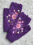 Gestrickt Böhmisch Geblümt Herbst und Winter ins Bestickt Damen Warm Handschuhe Biene Blume Erwachsene Gestrickt Handschuhe Bestickt Wolle Handschuhe
