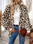 Damen Frühling/Herbst Oberbekleidung Lässig Polka Dots Langarm Kapuze Jacke