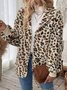 Damen Frühling/Herbst Oberbekleidung Lässig Polka Dots Langarm Kapuze Jacke