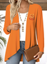 V-Ausschnitt Langarm Halloween Regelmäßig Mikroelastizität Regelmäßige Passform Bluse für Damen