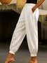 Damen Unifarben Lang Hose Lässig Frühling/Herbst Hose