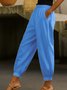Damen Unifarben Lang Hose Lässig Frühling/Herbst Hose