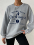 Lässig Rundhals Halloween Sweatshirt