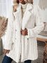 Damen Winter Oberbekleidung Lässig Unifarben Langarm Jacke