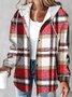 Damen Frühling/Herbst Oberbekleidung Retro Print Gestreift Langarm Stehkragen Jacke