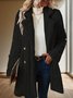 Damen Winter Oberbekleidung Lässig Unifarben Langarm Jacke
