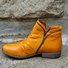Retro Unifarben Reißverschluss Niedrig Chelsea Stiefelette