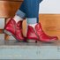 Retro Unifarben Reißverschluss Niedrig Chelsea Stiefelette