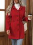 Damen Frühling/Herbst Oberbekleidung Lässig Unifarben Langarm Schalkragen Jacke