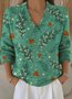 Damen Weihnachtsmann Langarm Bequem Retro Pullover
