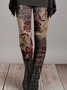 Damen Geblümt Lässig Alle Jahreszeiten Print Lang Leggings