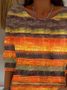 Damen Abstrakt Langarm Bequem Lässig Print Pullover