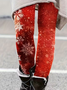 Damen Weihnachten Lässig Alle Jahreszeiten Print Lang Leggings