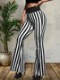 Damen Gestreift Lang Hose Lässig Frühling/Herbst Hose