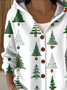 Damen Weihnachten Langarm Bequem Lässig Print Strickjacke