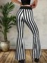 Damen Gestreift Lang Hose Lässig Frühling/Herbst Hose