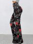 Damen Gestreift Lang Hose Lässig Frühling/Herbst Hose
