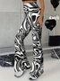 Damen Gestreift Lang Hose Lässig Frühling/Herbst Hose