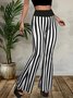 Damen Gestreift Lang Hose Lässig Frühling/Herbst Hose